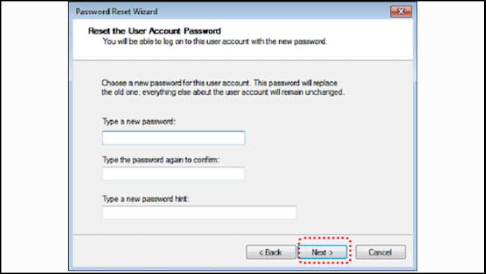 windows 7 password reset