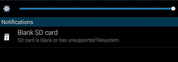 unsupported sd card