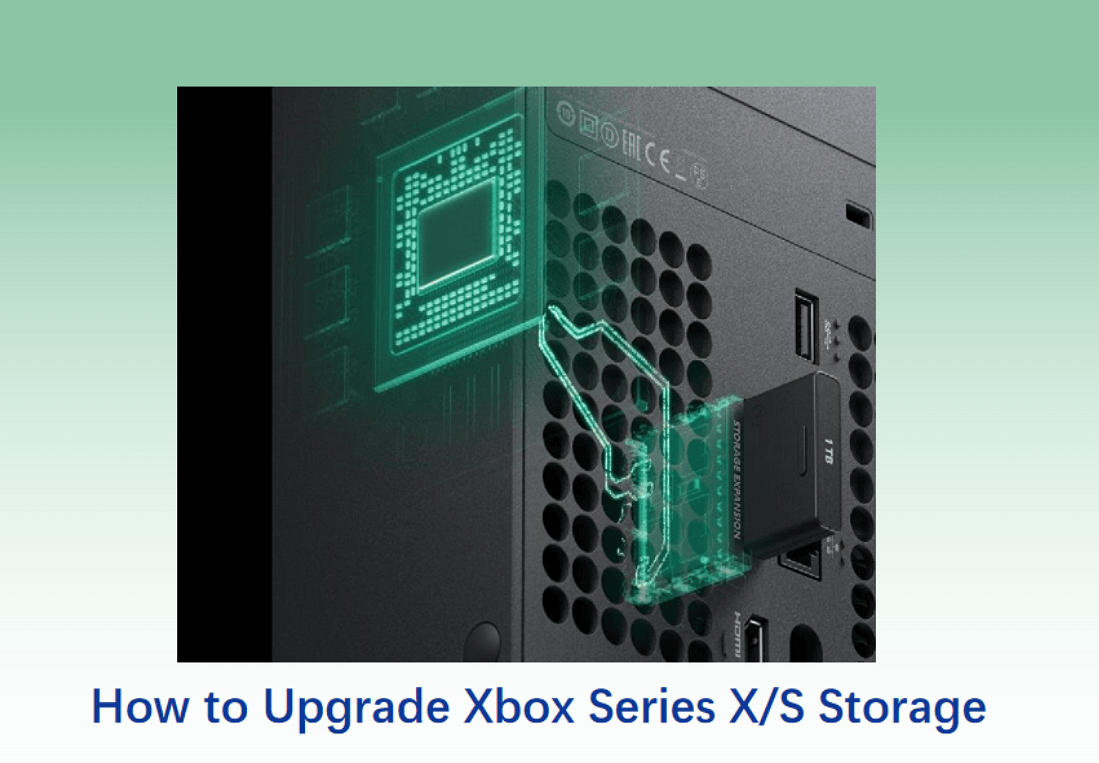 how to upgrade Xbox series storage