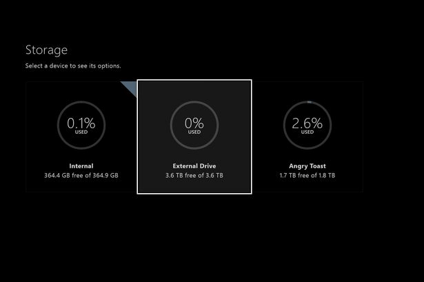 View SSD on Xbox One