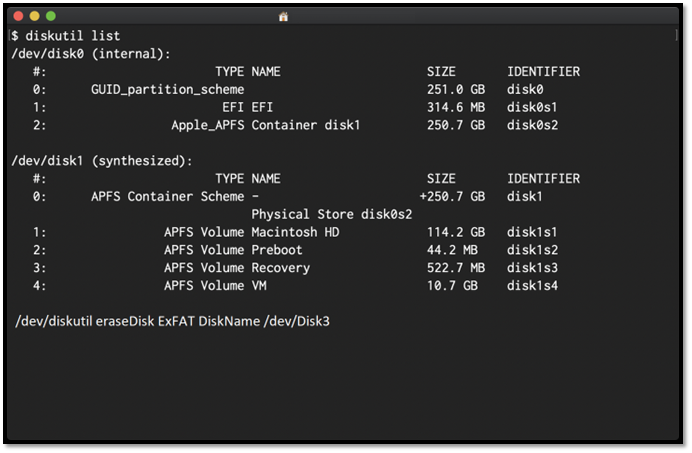 diskutil 