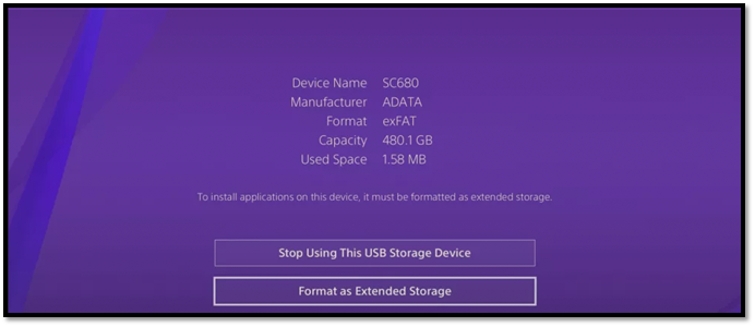 ps4-format-as-external-storage