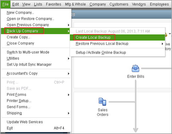 set quickbooks automatic backup-2