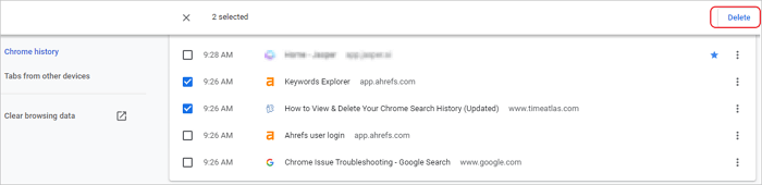 How to Delete Chrome History