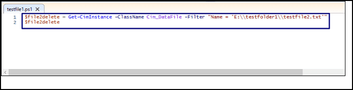 delete files using WMI