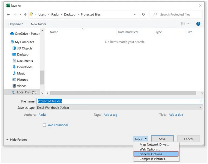  excel save as tools