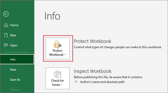 excel password protect 