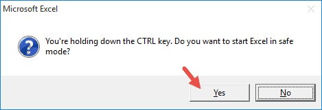 fix excel paste and copy error in safe mode -2