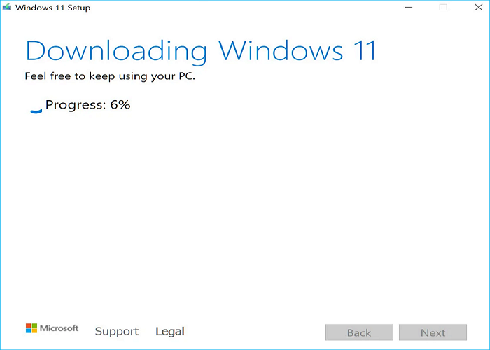 Windows Media Creation Tool starts downloading