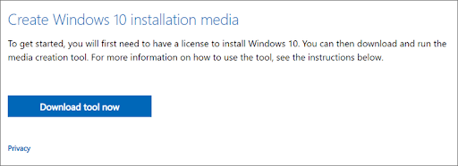 create Windows 10 bootable usb