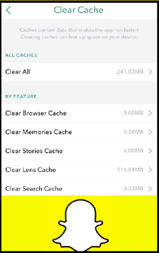 how to fix snapchat camera quality - clear cache