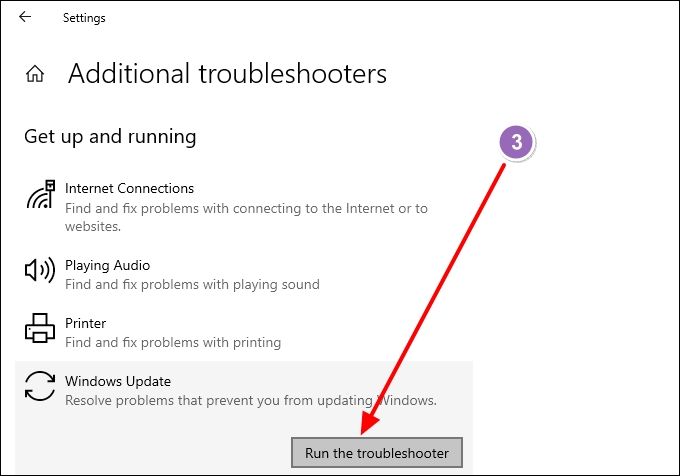 run troubleshooter 2