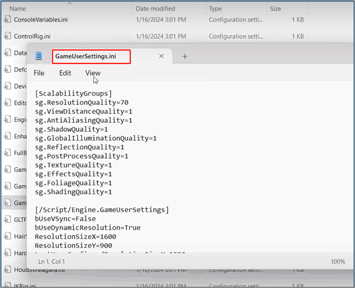 access takken config file location