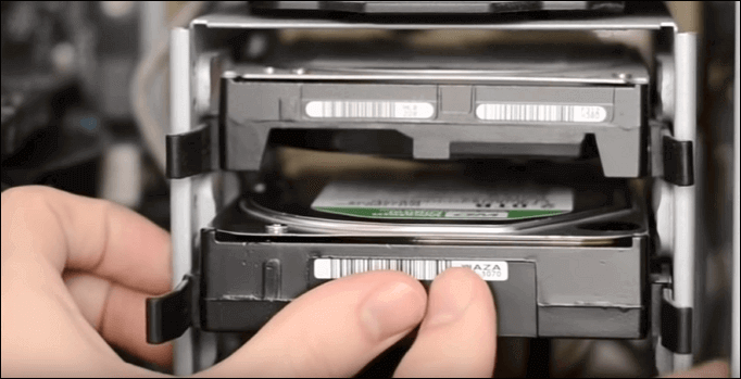 slide your new drive into the computer case