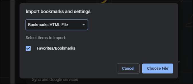 bookmarks html file