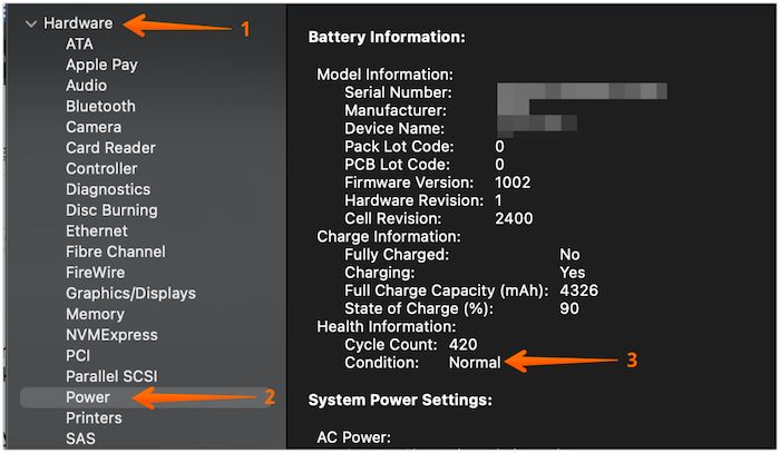 check battery health