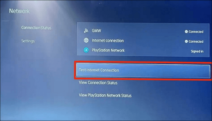 check network connection