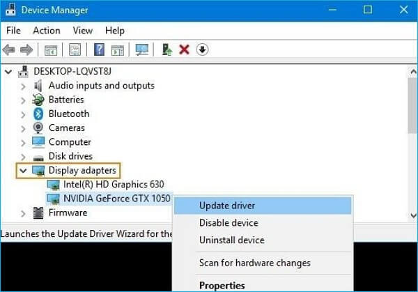 choose update driver