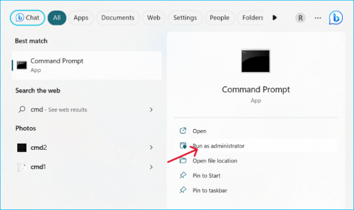 Open Command Prompt