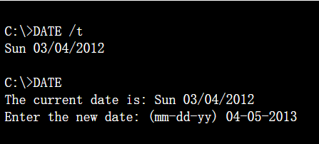 date command