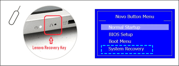 Factory reset Lenovo laptop with OneKey recovery