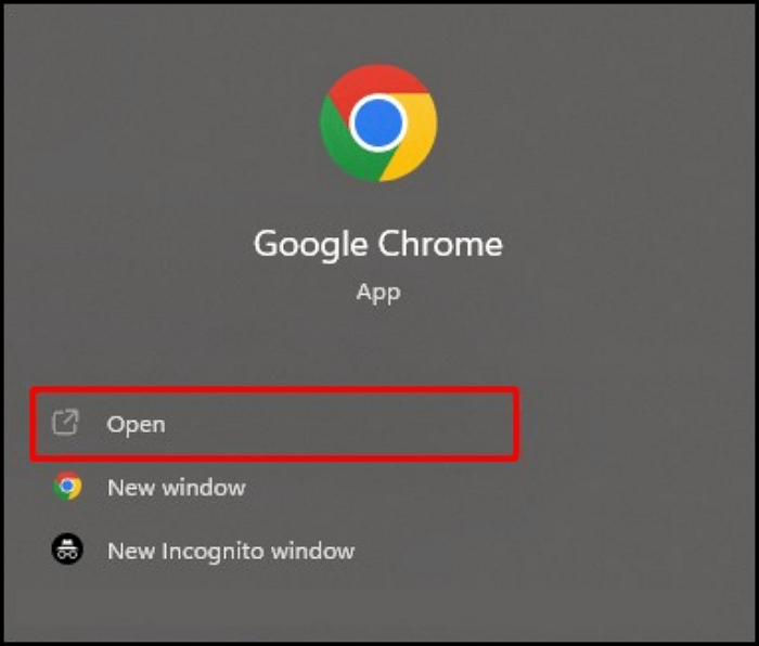 Open Chrome browser on Windows