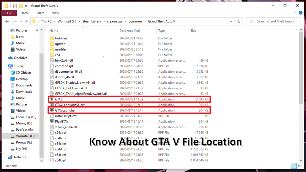 gta v game files location