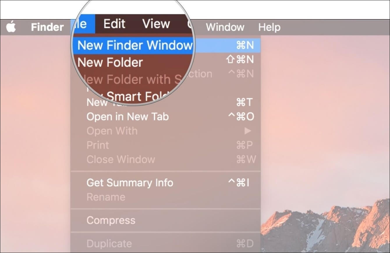 new finder window