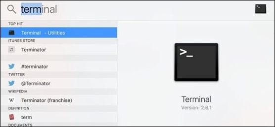 type terminal