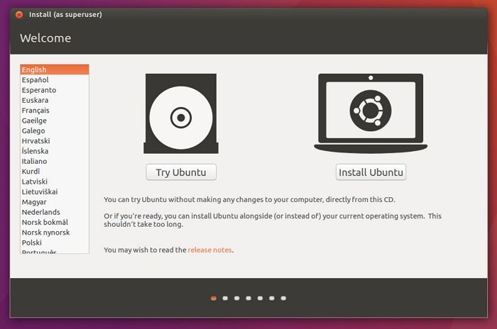 Install Ubuntu USB