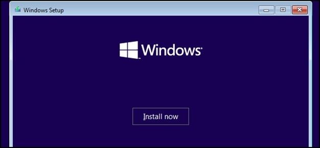 launch windows installation media