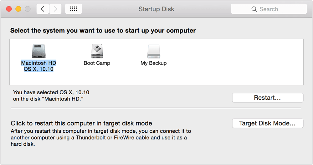 what is Mac startup disk