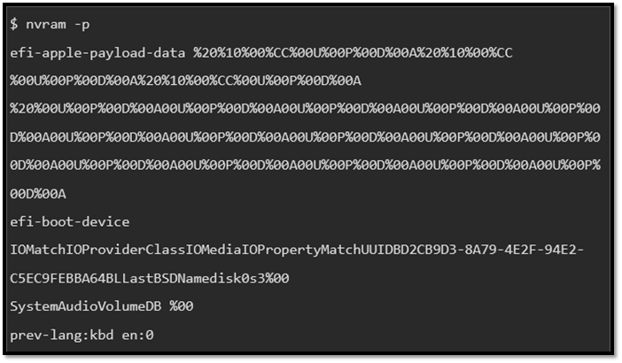 nvram results