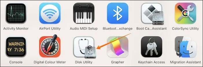 Open Disk Utility
