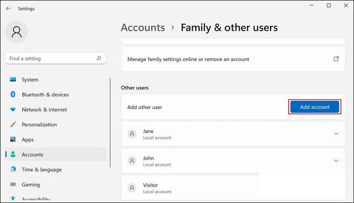 other users add account