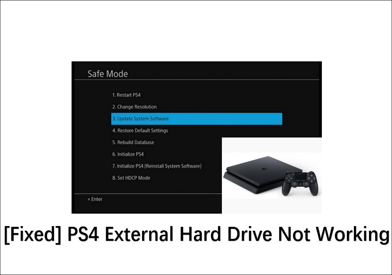 ps4 hard drive not working