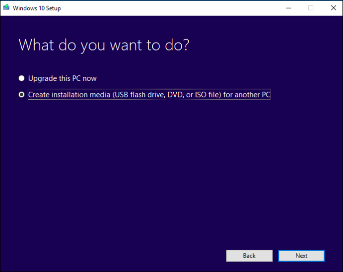 create installation media