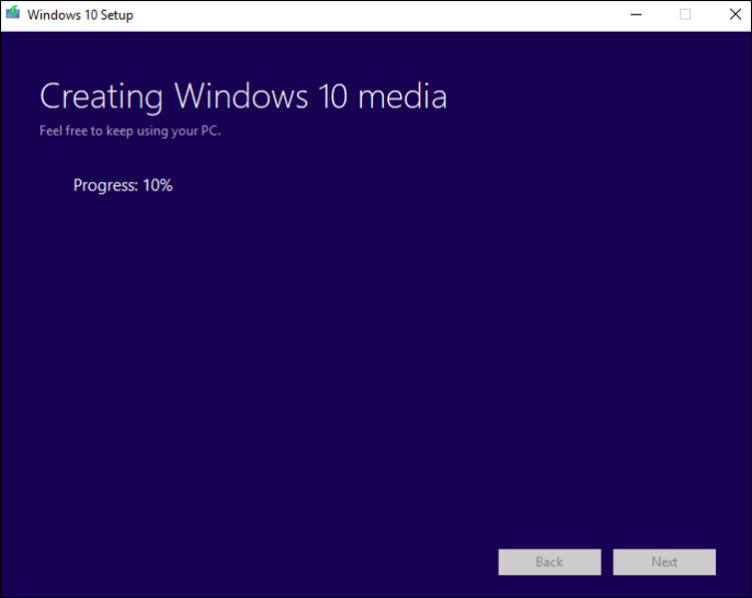 creating windows 10 media