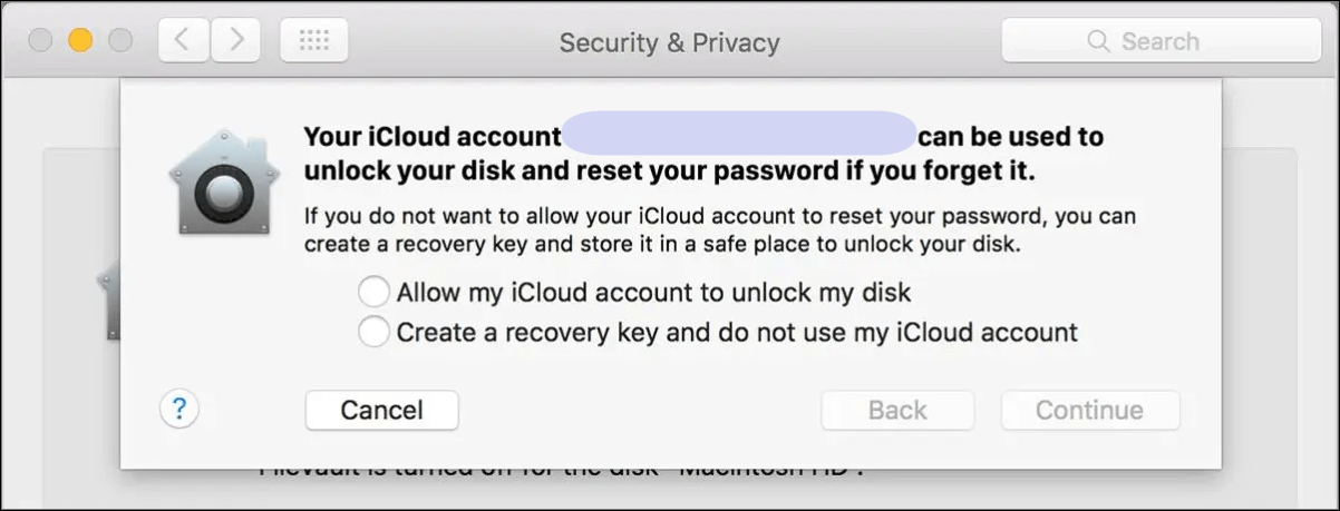 reset FileVault password