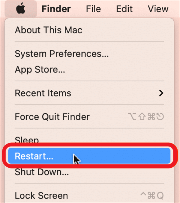 restart Mac