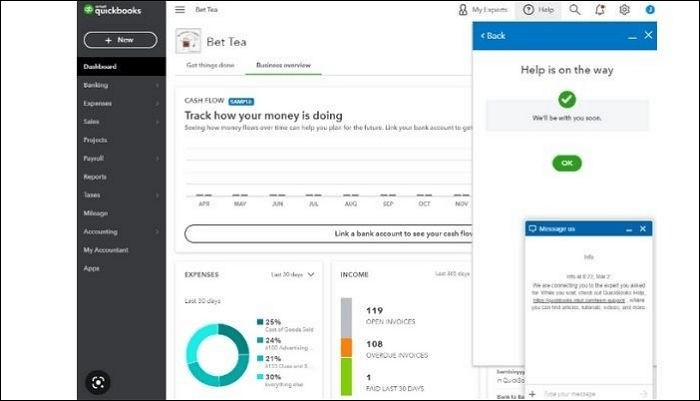 restart quickbooks online