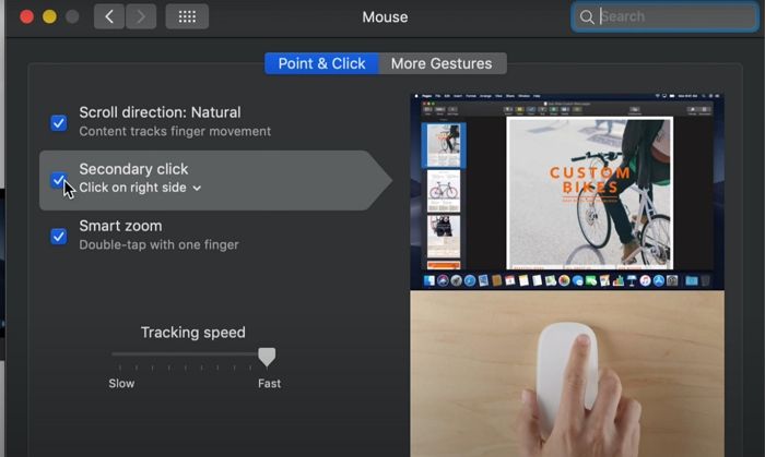 Configure Magic mouse for right-click