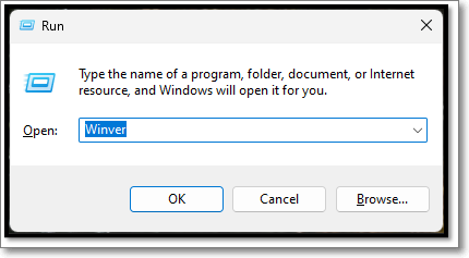 type winver