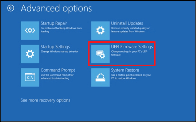 uefi firmware settings