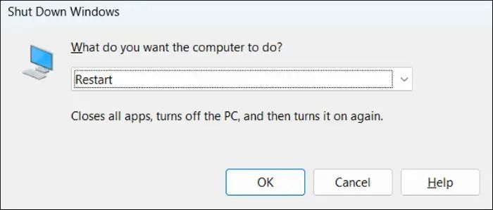 Restart PC