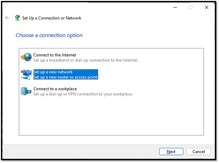 set up a network