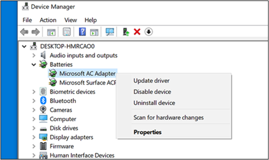 update drivers in device manager