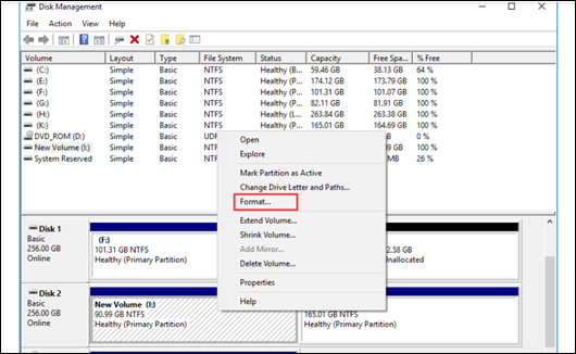 format ssd drive