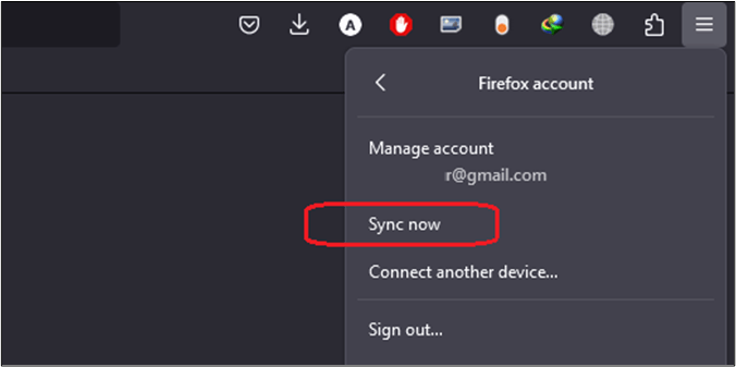 sync now