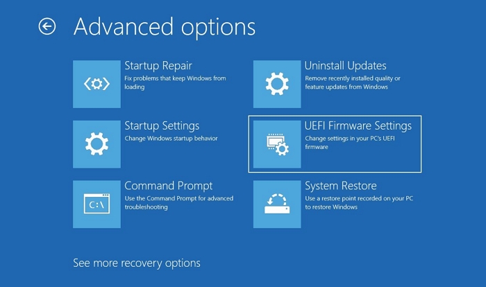 UEFI firmware settings